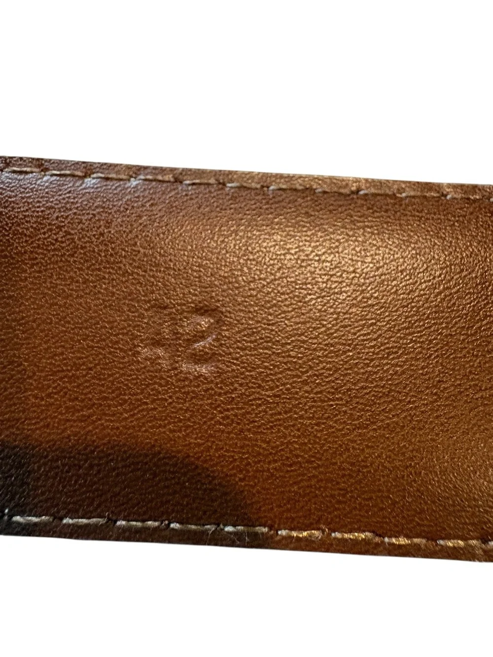 Torino Leather Company - Suede Calfskin Casual Belt in Whiskey. Size 42
